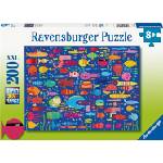 Ravensburger Пъзел Ravensburger от 200 XXL части - Забавни рибки (12004305) - ozone