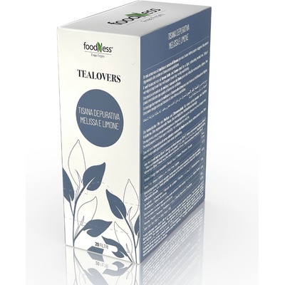 FoodNess Tealovers Депуративна напитка Tisana - маточина и лимон 20 пакетчета 40 г