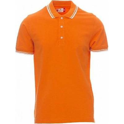 Payperwear polokošile Skipper s kontrastním lemováním oranžová bílá