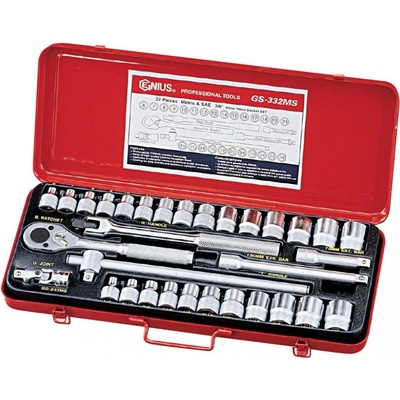 Genius Tools 3/8" 32 kusov GS-332MS