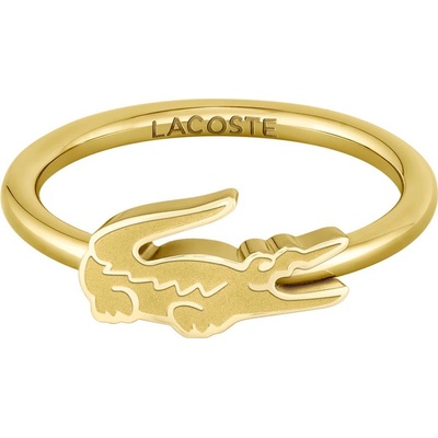 Lacoste pozlátený prsteň Crocodile 2040054