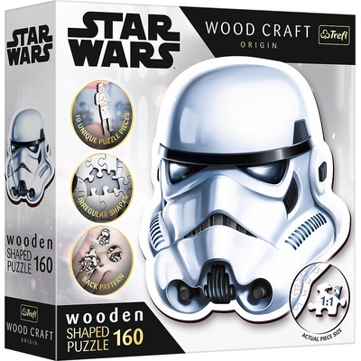 Trefl Dřevěná přilba Contour Stormtrooper 160 dílků