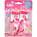 Doplňky pro panenky Simba set ponožky a botičky vel. 38-43 pro panenku New Born Baby