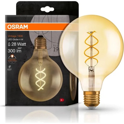 Osram LED žárovka 1906 koule E27 5 W 250 lm teplá bílá en. třída A