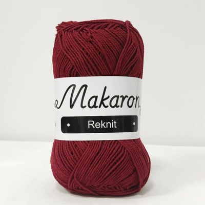Makaron Reknit vínová 2mm