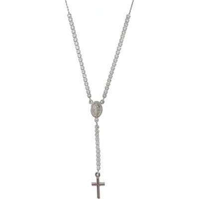 InfinitySilver Strieborný ruženec so zirkónmi MN5501040+