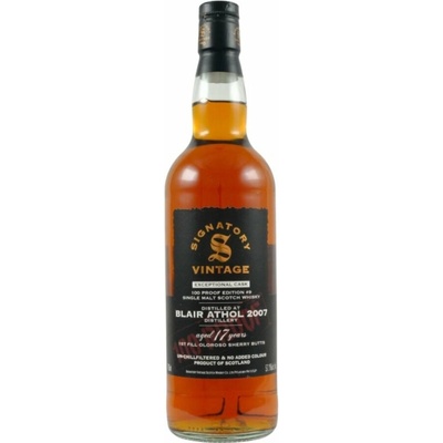 Signatory Vintage Blair Athol 2007 17y 57,1% 0,7 l (holá láhev)