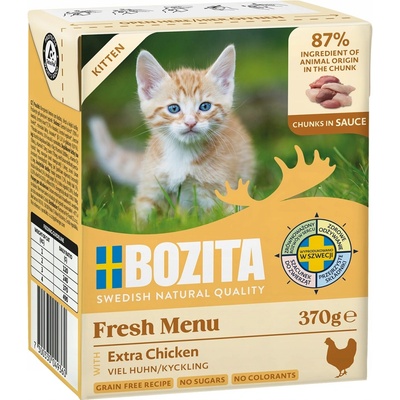 Bozita Kitten kousky v omáčce s kuřecím 370 g
