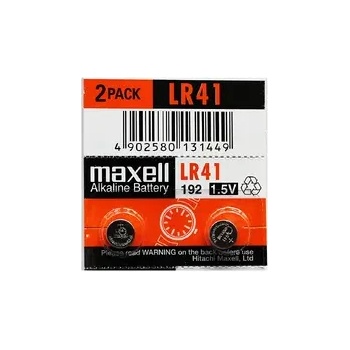 Maxell Бутонна микроалкална батерия LR41 -AG3- 10 бр. -pack цена за 1 бр. MAXELL (ML-BA-LR41)