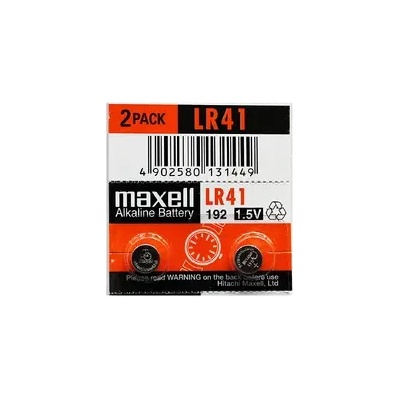 Maxell Бутонна микроалкална батерия LR41 -AG3- 10 бр. -pack цена за 1 бр. MAXELL (ML-BA-LR41)