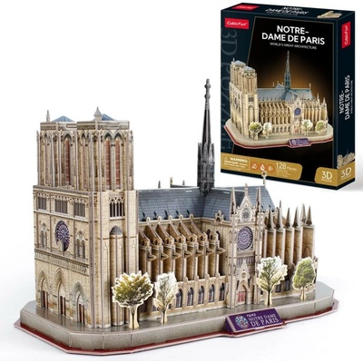 CubicFun 3D puzzle National Geographic: Katedrála Notre-Dame 128 ks