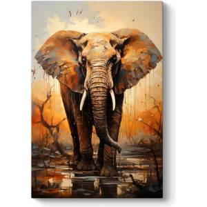 TopMebel " Elephant Story" TopMebel картина на платно дигитален печат 60x90x3cm