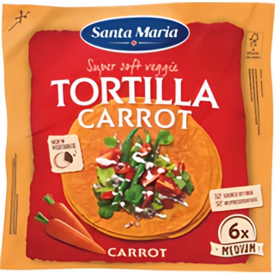 Santa Maria Veggie tortilla s mrkví 240 g – Zboží Dáma