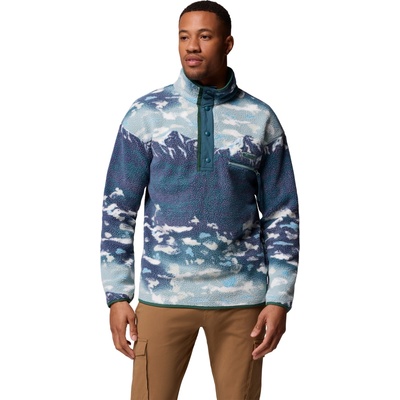 Columbia Helvetia II Printed Half Snap Fleece Crushed Blue