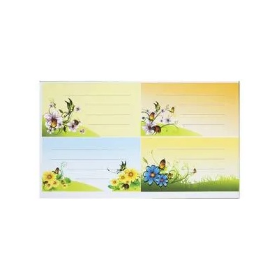 Top Office Самозалепващи етикети Top Office, Ученически, С цветя, 40 броя, office1_1540200320