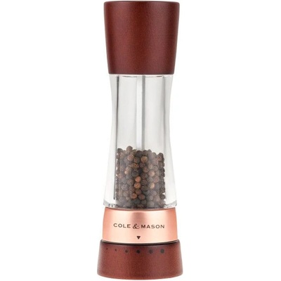 Cole & mason Мелничка за пипер DERWENT CHESTNUT ROSE GOLD - 19 см. - с механизъм за прецизност - цвят орех / розово злато (Cole-&-Mason-H-332294)