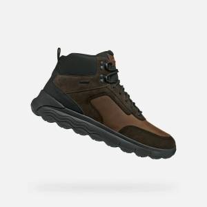 Geox Тъмнокафява мъжка ankle обувки Geox Spherica 4X4 ABX Geox | Kafyav | МЪЖЕ | 40