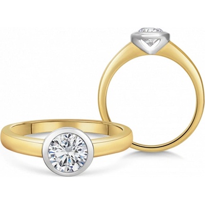 Sofia Diamonds zlatý zásnubní prsten s diamantem BDRB00160YG