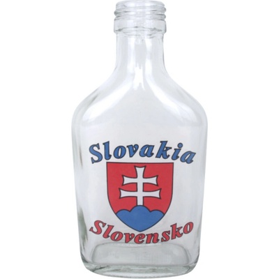 Fľaša na alkohol sklo 500ml, SLIVOVICA hranatá, uzáver na závit Kláštorná KLC