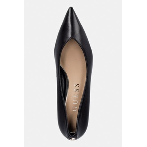 Guess обувки с ток от кожа CASEN (FLTCSE.LEA08.BLACK)