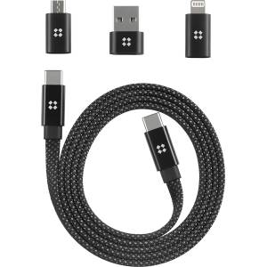 Edizard Магнитен Type - C кабел 240W - 1 м - Черен KP36774