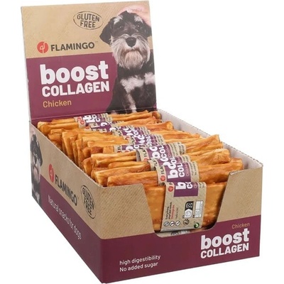 FLAMINGO Boost Collagen Chicken plátek 15 x 4,5 cm 50 ks multipack 1500 g
