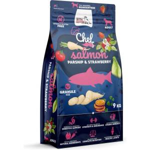 Syta Micha SYTA MICHA Chef Salmon, parsnip and strawberry Суха храна за кучета, със сьомга, пащърнак и ягода, 9kg