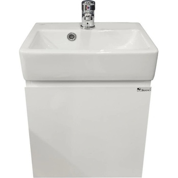 Triano Шкаф за баня с умивалник, Тулан 38 cm, бял (71060)