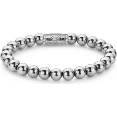Rebel & Rose unisex náramek Silver Shine 8 mm RR-8DV01-S-M