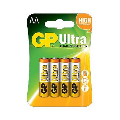 Алкална батерия gp ultra lr6 aa /4 бр. в опаковка/ 1.5v gp, gp15au (gp-ba-15au21-sb4)