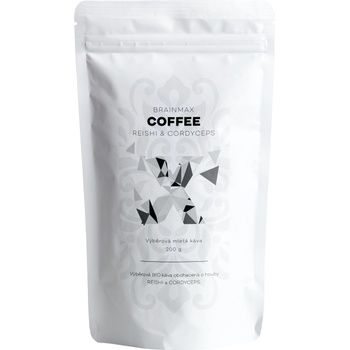 BrainMax Coffee Reishi & Cordyceps, кафе с жизненоважни гъби, БИО, 200гр