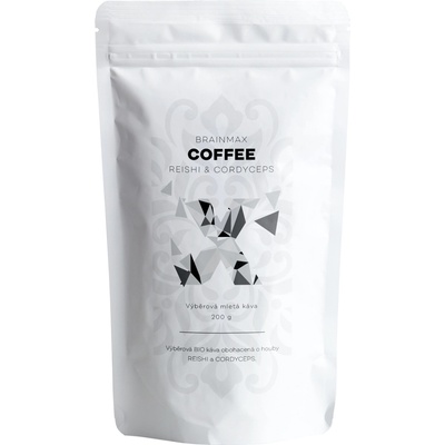 BrainMax Coffee Reishi & Cordyceps, кафе с жизненоважни гъби, БИО, 200гр