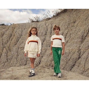 Mini Rodini Детски памучен спортен панталон Mini Rodini Travel agency (26230144)