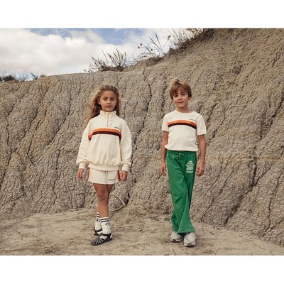 Mini Rodini Детски памучен спортен панталон Mini Rodini Travel agency (26230144)