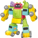 KIDS WORLD MALÝ KUTIL 2 v 1 Vláček s dinosaury a robot šroubovací stavebnice