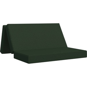 vidaXL Сгъваем диван легло 160 x 67 x 45 см Тъмнозелено (900235)