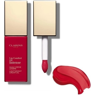 Clarins Lip Comfort Oil Intense Lightweight Cream Oil Olejový lesk na pery 07 Intense Red 7 ml