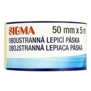 SIGMA Двустранно залепваща лента 50 мм x 5 м 1 бр