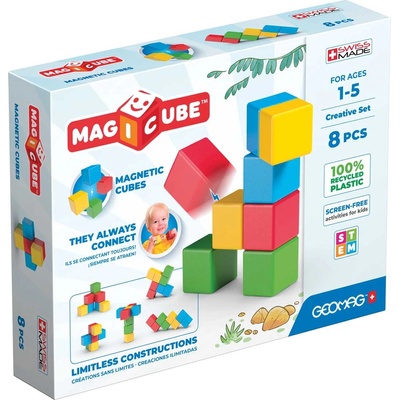 Geomag Магнитни кубчета Geomag - Magicube Творения, 8 части (G246)