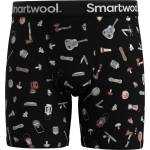 Smartwool Мъжко мериносово термобельо Smartwool Merino Print Boxer Brief Boxed Merino base layer - Black Gone Camping (015-1637-0712)