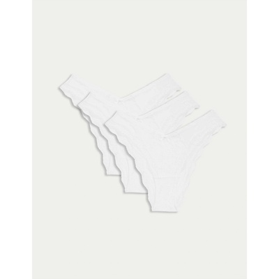 Marks & Spencer 3 бр. дантелени бикини Jasmine Miami Marks & Spencer бяла Marks & Spencer | Byal | ЖЕНИ | 6