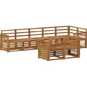 vidaXL Комплект дивани за открито 7 бр (3384505)