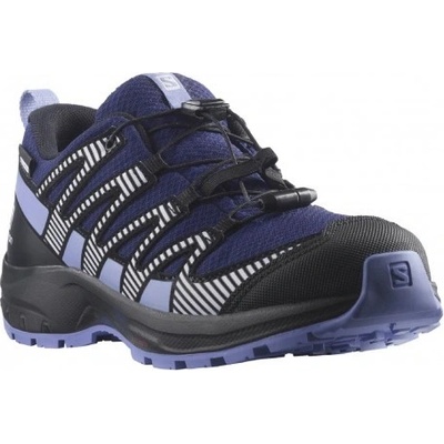 Salomon XA Pro V8 CSWP J 416145 dětské nízké nepromokavé boty Astral aura/black/purple