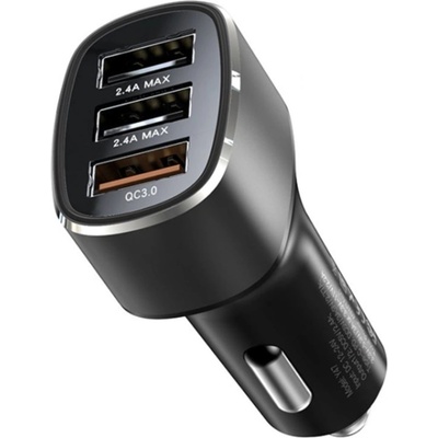 YESIDO 3x USB зарядно за кола - Yesido (Y46) - черно