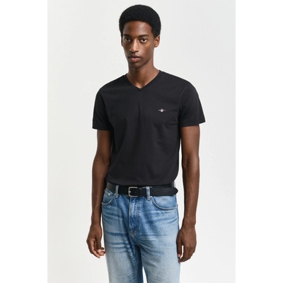 Gant slim Shield v neck black