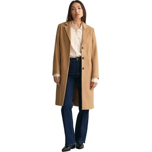 Gant Палто Gant Wool Blend Tailored coat - Beige (Dark Khaki)
