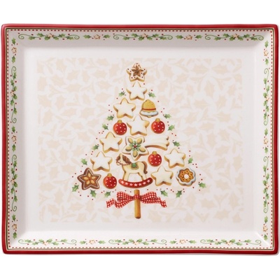 Villeroy & Boch Winter Bakery Delight hranatý koláčový podnos malý 27x22,5cm