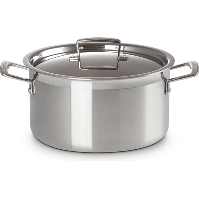 Le Creuset Съдове за готвене CLASSIC 24 см, 6 л, сребърен, неръждаема стомана, Le Creuset (LECR96200624001000)