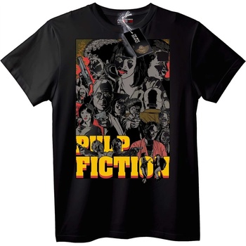 NOONEBRAND Тениска Pulp Fiction Филм - 7XL, White