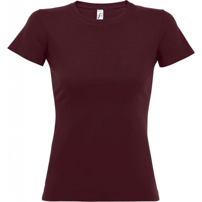 SOĽS Imperial Dámske triko s krátkym rukávom SL11502 Burgundy